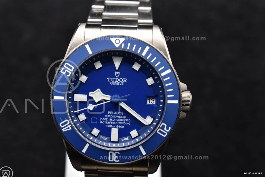 Edition ZF Best 1:1 on Snug Pelagos Titanium V A2824 Bracelet Blue 528 1007